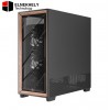 Antec Flux Pro, 6 x PWM Fans Included, High-Airflow Front Panel with Walnut Wood, iShift PSU 90° Mount, USB3.0 x 2, Type-C, 420mm Radiator Support, Temp. Display, Full-Tower E-ATX PC Case