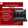 ASUS TUF Gaming  A15 FA507NUR-LP007W, AMD RYZEN 7-7435HS , 16GB RAM , 512G SSD M.2 NVMe , RTX 4050 6GB , 15.6″ FHD IPS 144Hz