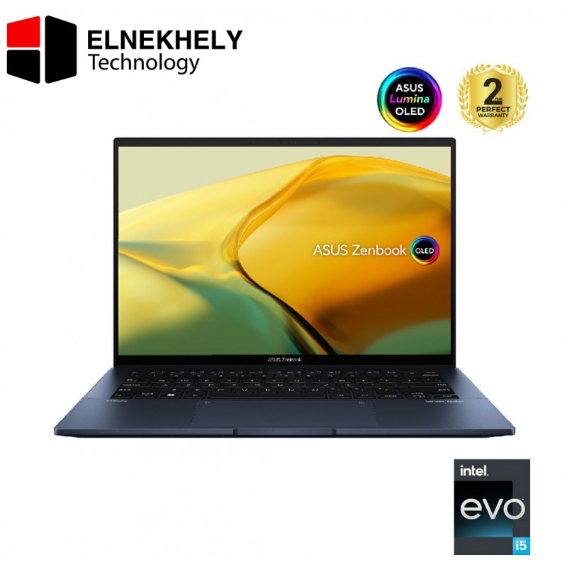 Asus ZenBook 14 OLED UX3402ZA-OLED005W Intel Core I5-1240P 512GB SSD 8GB Ram Intel Iris Xe Graphics 14" Inch 2.8K Win.11