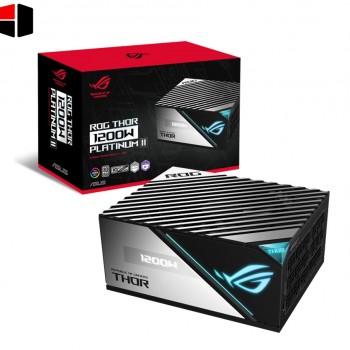 Asus Rog Thor 1200W Platinum II ATX Power Supply Unit — 80Plus Platinum Efficiency, ARGB Aura Sync, 100-240Vac AC Input Range 90YE00L0-B0NA00