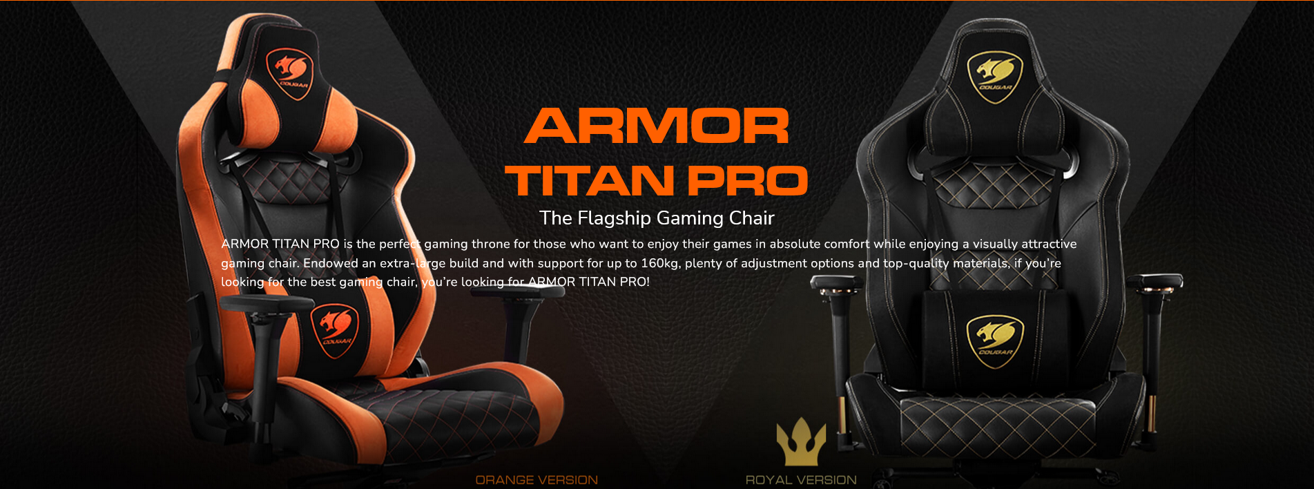 COUGAR ARMOR TITAN PRO ORANGE Gaming Chair - COUGAR ARMOR TITAN